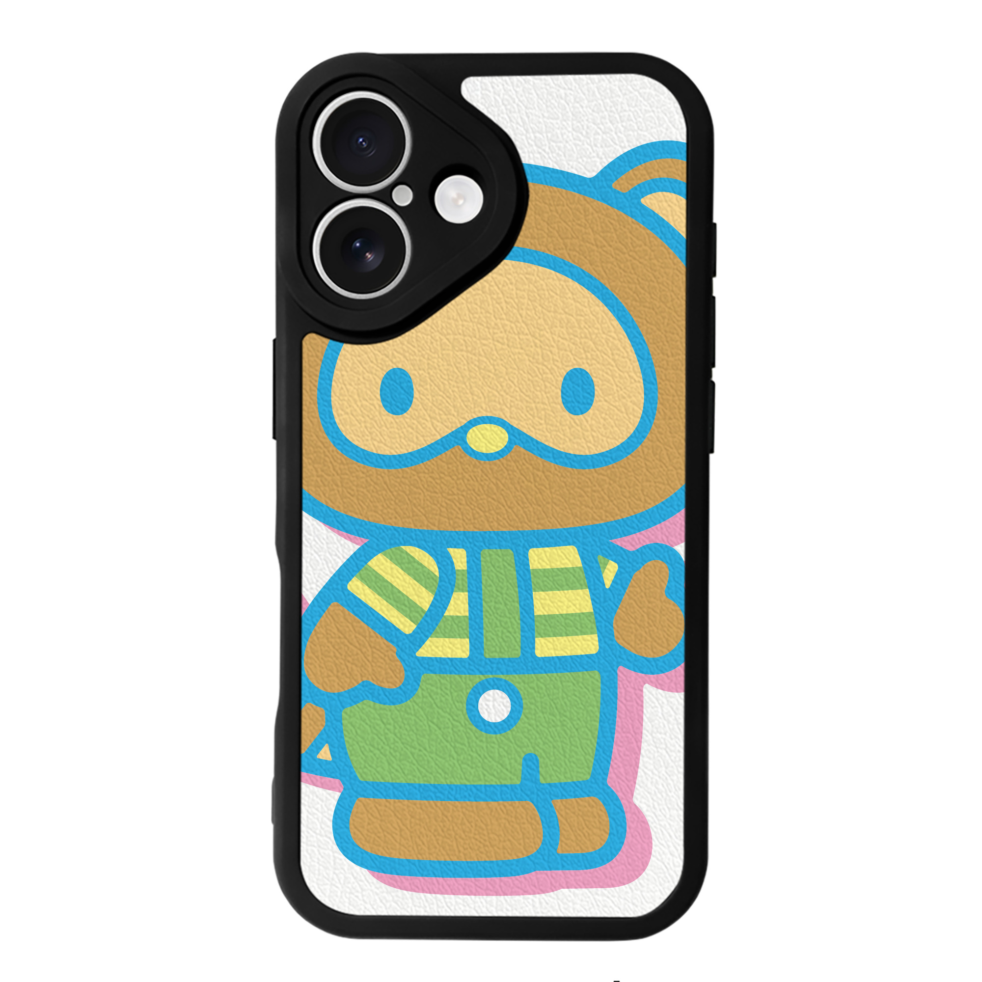 （画像用） Hello Kitty ハローキティ 【iPhone 16シリーズ対応】シリコンスマホケース（レザー調） 材質：シリコン